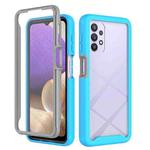 For Samsung Galaxy A32 5G Starry Sky Full Body Hybrid Shockproof Phone Case(Sky Blue)