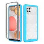 For Samsung Galaxy A42 5G Starry Sky Full Body Hybrid Shockproof Phone Case(Sky Blue)