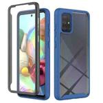 For Samsung Galaxy A71 Starry Sky Full Body Hybrid Shockproof Phone Case(Royal Blue)