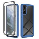 For Samsung Galaxy S21+ 5G Starry Sky Full Body Hybrid Shockproof Phone Case(Royal Blue)
