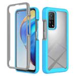 For Xiaomi Mi 10T Pro 5G Starry Sky Full Body Hybrid Shockproof Phone Case(Sky Blue)