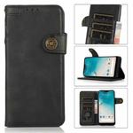 For Samsung Galaxy A02 / M02 KHAZNEH Dual-Splicing Cowhide Texture Horizontal Flip Leather Case with Holder & Card Slots & Wallet & Lanyard(Black)