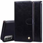 For Xiaomi Redmi 9T Business Style Oil Wax Texture Horizontal Flip Leather Case with Holder & Card Slots & Wallet(Black)