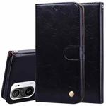 For Xiaomi Redmi K40 / K40 Pro Business Style Oil Wax Texture Horizontal Flip Leather Case with Holder & Card Slots & Wallet(Black)