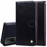 For Xiaomi Mi 10T Pro 5G Business Style Oil Wax Texture Horizontal Flip Leather Case with Holder & Card Slots & Wallet(Black)