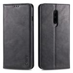 For OnePlus 7 Pro AZNS Retro Texture Magnetic Horizontal Flip PU Leather Case with Holder & Card Slots & Photo Frame(Black)