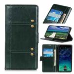 For OPPO Realme C21 Peas Crazy Horse Texture Horizontal Flip Leather Case with Holder & Card Slots & Wallet(Green)