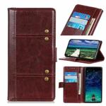 For OPPO Realme C21 Peas Crazy Horse Texture Horizontal Flip Leather Case with Holder & Card Slots & Wallet(Brown)
