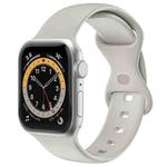 Double Wear TPU Silica Gel Watch Band For Apple Watch Ultra 49mm / Series 8&7 45mm / SE 2&6&SE&5&4 44mm / 3&2&1 42mm(Gray)