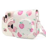 Painted Series Camera Bag with Shoulder Strap for Fujifilm Instax mini 11(Peach)