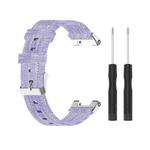 For Amazfit T-Rex Pro / Amazfit T-Rex Nylon Canvas Watch Band with Dismantling Tools, One Size(Purple)