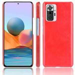 For Xiaomi Redmi Note 10 Pro (India version) / Note 10 Pro Max Shockproof Litchi Texture PC + PU Case(Red)