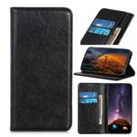For Alcatel 3X Magnetic Retro Crazy Horse Texture Horizontal Flip Leather Case with Holder & Card Slots(Black)