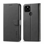 For OPPO Realme C21 / C20 LC.IMEEKE Calf Texture Horizontal Flip Leather Case, with Holder & Card Slots & Wallet(Black)
