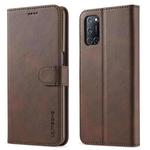 For OPPO A55 5G / A54 4G LC.IMEEKE Calf Texture Horizontal Flip Leather Case, with Holder & Card Slots & Wallet(Brown)