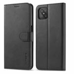 For OPPO A72 / A73 / A53 5G LC.IMEEKE Calf Texture Horizontal Flip Leather Case, with Holder & Card Slots & Wallet(Black)