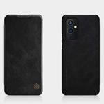 For OnePlus 9 (EU/NA Version) NILLKIN QIN Series Crazy Horse Texture Horizontal Flip Leather Case with Card Slot(Black)