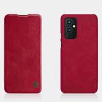 For OnePlus 9 (EU/NA Version) NILLKIN QIN Series Crazy Horse Texture Horizontal Flip Leather Case with Card Slot(Red)