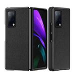 For Huawei Mate X2 Leather Texture + PC Full Coverge Folding Case(Black Litchi Texture)