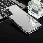 For Samsung Galaxy S21 5G TPU + Acrylic Luxury Plating Mirror Phone Case Cover(Silver)