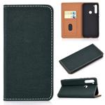 For Xiaomi Redmi Note 8 Solid Color Magnetic Horizontal Flip Leather Case with Card Slot & Holder(Green)