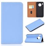 For Huawei Mate 30 Solid Color Magnetic Horizontal Flip Leather Case with Card Slot & Holder(Blue)