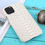 For iPhone 11 Pro Snakeskin Texture Paste Skin PC Protective Case(White)