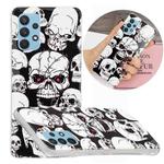 For Samsung Galaxy A32 4G Luminous TPU Protective Case(Skull)