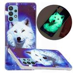 For Samsung Galaxy A32 4G Luminous TPU Protective Case(Starry Sky Wolf)