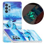 For Samsung Galaxy A32 4G Luminous TPU Protective Case(Butterflies)