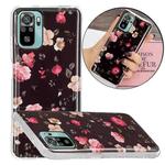 For Xiaomi Redmi Note 10 4G Luminous TPU Protective Case(Rose)