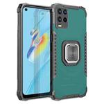 For OPPO A54 4G Fierce Warrior Series Armor All-inclusive Shockproof Aluminum Alloy + TPU Protective Case with Ring Holder(Green)