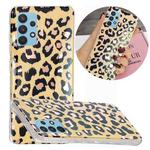 For Samsung Galaxy A32 4G Electroplating TPU Protective Case(Leopard Texture)
