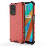 For OPPO Realme V13 5G Shockproof Honeycomb PC + TPU Case(Red)