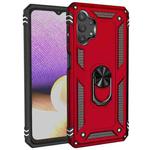 For Samsung Galaxy A32 5G Shockproof TPU + PC Protective Case with 360 Degree Rotating Holder(Red)
