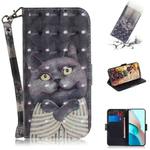 For Xiaomi Redmi Note 9T / 9 5G 3D Painted Pattern Magnetic Attraction Horizontal Flip Leather Case with Holder & Card Slot & Wallet & Lanyard(Embrace Cat)