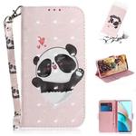 For Xiaomi Redmi Note 9T / 9 5G 3D Painted Pattern Magnetic Attraction Horizontal Flip Leather Case with Holder & Card Slot & Wallet & Lanyard(Love-heart Bear)