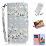 For Xiaomi Redmi Note 10 Pro 3D Painted Pattern Magnetic Attraction Horizontal Flip Leather Case with Holder & Card Slot & Wallet & Lanyard(Magnolia)