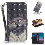 For Nokia 5.4 3D Painted Pattern Magnetic Attraction Horizontal Flip Leather Case with Holder & Card Slot & Wallet & Lanyard(Embrace Cat)
