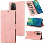For Xiaomi Redmi K40 Pro Fantasy Classic Skin-feel Calfskin Texture Magnetic Buckle Horizontal Flip PU Leather Case with Holder & Card Slot & Wallet(Rose Gold)