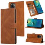 For Xiaomi Redmi K40 Pro Fantasy Classic Skin-feel Calfskin Texture Magnetic Buckle Horizontal Flip PU Leather Case with Holder & Card Slot & Wallet(Brown)