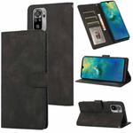 For Xiaomi Redmi Note 10 Fantasy Classic Skin-feel Calfskin Texture Magnetic Buckle Horizontal Flip PU Leather Case with Holder & Card Slot & Wallet(Black)