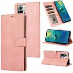 For Xiaomi Redmi Note 10 Pro Fantasy Classic Skin-feel Calfskin Texture Magnetic Buckle Horizontal Flip PU Leather Case with Holder & Card Slot & Wallet(Rose Gold)