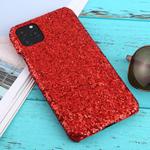 For iPhone 11 Pro Max Shockproof Glitter Powder PC Protective Case(Red)