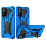 For Xiaomi Mi 10T Pro 5G Shockproof TPU + PC Protective Case with Holder(Blue)