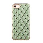 Electroplated Rhombic Pattern Sheepskin TPU Protective Case For iPhone 6 Plus(Avocado Green)