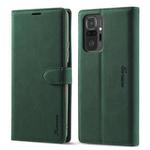 For Xiaomi Redmi Note 10 Pro Forwenw F1 Series Matte Strong Magnetism Horizontal Flip Leather Case with Holder & Card Slots & Wallet & Photo Frame(Green)