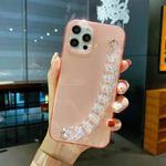 For iPhone 11 Pro Dream Color Bracelet Transparent Protective Case (Pink)