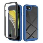 For iPhone SE 2022 / SE 2020 / 8 / 7 Starry Sky Solid Color Series Shockproof PC + TPU Case with PET Film(Royal Blue)