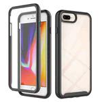Starry Sky Solid Color Series Shockproof PC + TPU Case with PET Film For iPhone 8 Plus / 7 Plus(Black)